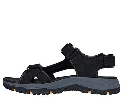 Skechers Men's Prewit Open Toe Sandals Brown Size 41 Featuring Luxe Foam Footbed Adjustable 3 Strap Closures for All Day Comfort Designed for Men's Footwear SKU 205138 BRN - Skechers - Image 7