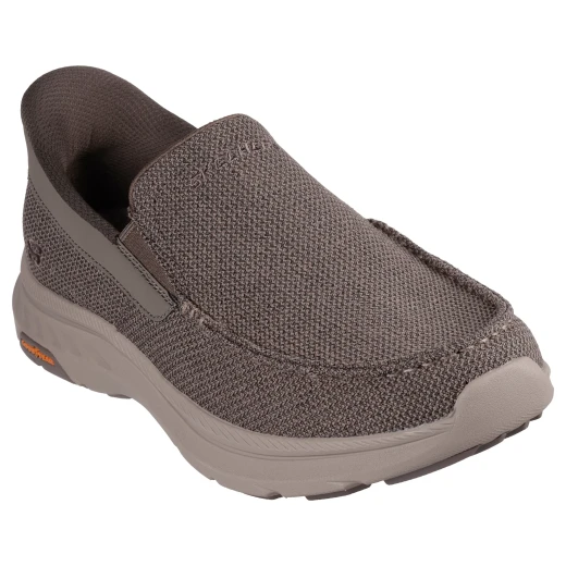Skechers Men's Hands Free Slip ins Pollard Wilfred Taupe Mesh Knit Slip on Shoes with Air Cooled Memory Foam Insole and Goodyear Rubber Outsole Size 41 Skechers Men's Hands Free Slip ins Pollard Wilfred Taupe Mesh Knit Slip on Shoes with Air Cooled Memory Foam Insole and Goodyear Rubber Outsole Size 41