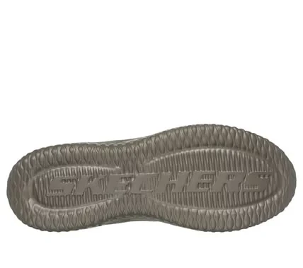 Skechers Men's Delson 3.0 Glavine Waterproof Leather Shoes in Brown, Featuring Charcoal Infused Air Cooled Memory Foam Insole and Goga Mat Arch Cushioning, Classic Fit, Size 41 - Skechers - Image 4