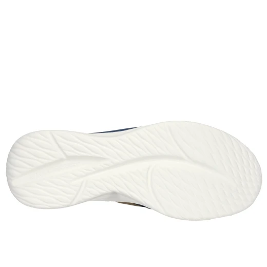 حذاء المشي الرجالي سكيتشرز سلايد كاستر المريح باللون الكحلي مقاس 44 يتميز بتقنية Heel Pillow ونعل شبكي وبطانة من رغوة الذاكرة المبردة بالهواء ودعم قوس Goga Mat - سكيتشرز - Image 6