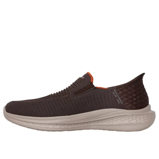 Skechers Men's Slip-Ins Slade Sneaker Chocolate 45 Featuring Air Cooled Memory Foam Insole Vegan Materials Flexible Outsole Modern Design Slip On Comfort for Everyday Use - Skechers - Image 5