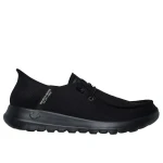 Skechers Men's GO WALK Max Beach Casual Slip-ins with Hands Free Design Featuring Breathable Mesh Upper and Air-Cooled Memory Foam Insole Size 44 Black - Skechers