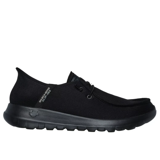 Skechers Men's GO WALK Max Beach Casual Slip-ins with Hands Free Design Featuring Breathable Mesh Upper and Air-Cooled Memory Foam Insole Size 44 Black - Skechers - Image 2
