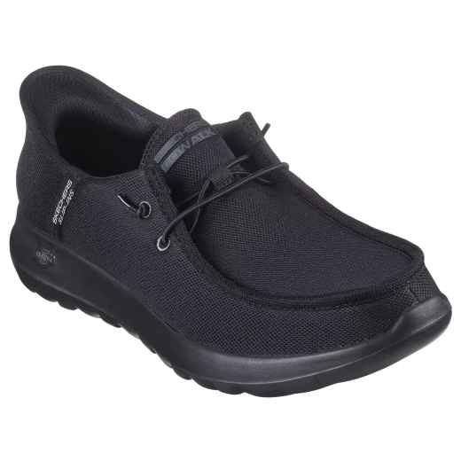Skechers Men's GO WALK Max Beach Casual Slip-ins® 40 Black Easygoing Comfort Breathable Mesh Upper Air-Cooled Memory Foam® Insole Lightweight 5-GEN® Cushioning Hands Free - Skechers - Image 3