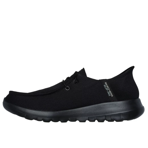 Skechers Men's GO WALK Max Beach Casual Slip-ins® 40 Black Easygoing Comfort Breathable Mesh Upper Air-Cooled Memory Foam® Insole Lightweight 5-GEN® Cushioning Hands Free - Skechers - Image 4