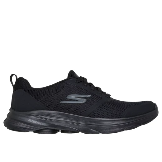 Skechers Men's GO Walk 8 Slip On Walking Shoes with Air Cooled Goga Mat Insole and Ultra Go Midsole Black Athletic Mesh Upper Size 42.5 - Skechers - Image 2