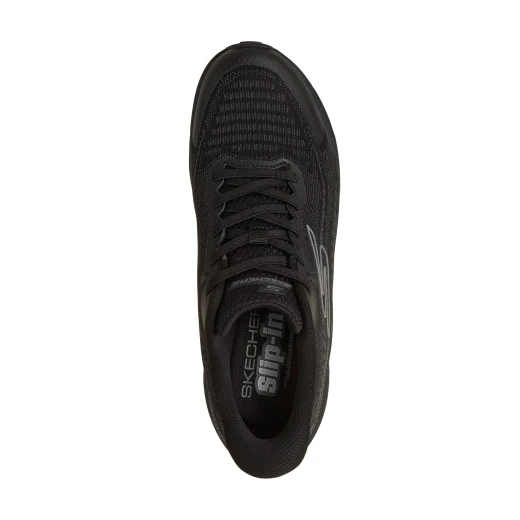 Skechers Men's GO RUN Consistent 2.0 Slip-ins Black Running Shoes with Hands Free Design, Ultra Light Cushioning, Air-Cooled Memory Foam, and Ergonomic M Strike Tech - Size 44 - Skechers - Image 4