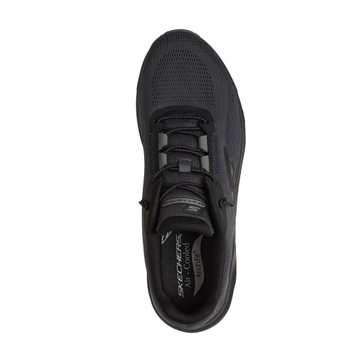 Skechers Men's Go Run Glide-Step Arch Fit Black Running Shoes Size 45 - Skechers - Image 4