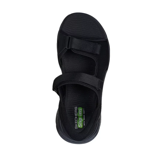 Skechers Men's GO WALK Flex Sandal with Hands Free Slip ins Black Size 43.5. Featuring Woven Upper, Adjustable Instep Strap, Contoured Goga Mat Footbed & Ultra GO Cushioning - Skechers - Image 4