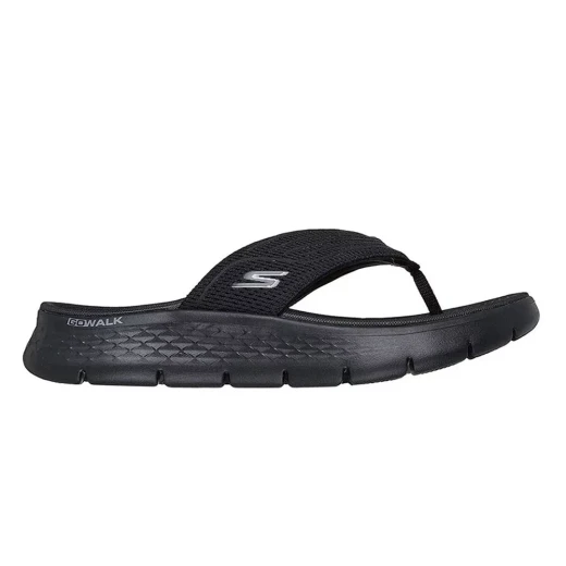 Skechers Men's GOwalk Flex Maverick Sandals Black Size 41 Goga Mat Comfort Ultra Go Cushioning Thong Design - Skechers - Image 2