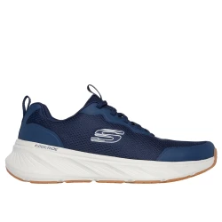 Skechers Edgeride Rekze Men's Athletic Sneakers Navy Size 41 Featuring Air Cooled Memory Foam Cushioning for All Day Comfort Machine Washable Vegan Eco Friendly Design