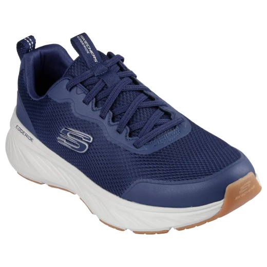 Skechers Edgeride Rekze Men's Athletic Sneakers Navy Size 41 Featuring Air Cooled Memory Foam Cushioning for All Day Comfort Machine Washable Vegan Eco Friendly Design - Skechers - Image 3