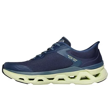 Skechers Men's Glide Step Altus Slip-ins Trainer White Color with Air Cooled Memory Foam Insole and Glide Step Geometric Cushioned Midsole, Size 44, Vegan Friendly, Stretch Laced - Skechers - Image 7