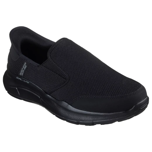 Skechers Men's Equalizer 5.0 Drayze Slip On Shoes Black Featuring Hands Free Slip ins Technology Relaxed Fit Yardage Mesh Upper 42.5 Size with Air Cooled Memory Foam Insole Comfort - Skechers - Image 3