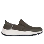 Skechers Men's Equalizer 5.0 Drayze Slip-ins with Heel Pillow Olive Green 42 Relaxed Fit Air-Cooled Memory Foam Comfort Insole Yardage Mesh Upper Laceless Casual Shoes - Skechers