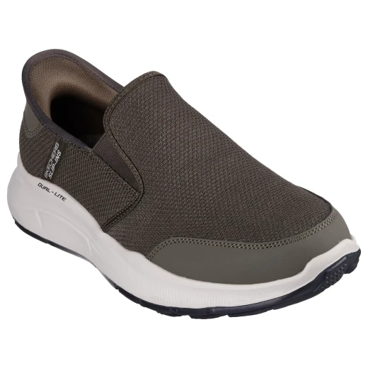 Skechers Men's Equalizer 5.0 Drayze Slip On Shoes Olive Green Featuring Hands Free Slip ins Technology Relaxed Fit Air Cooled Memory Foam 46 US Size Comfort and Style - Skechers - Image 3