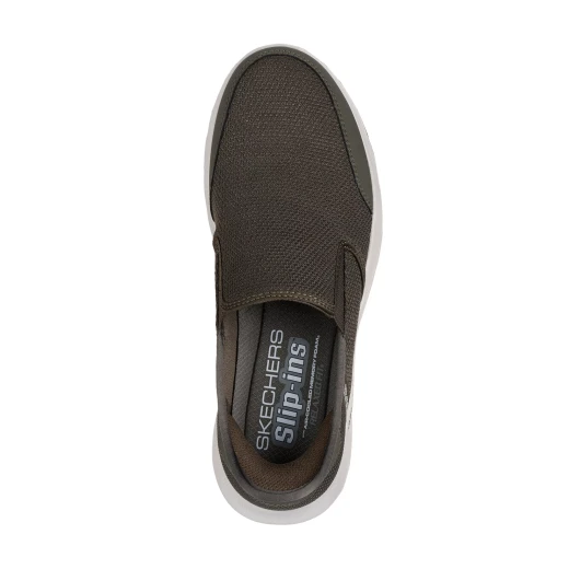 Skechers Men's Equalizer 5.0 Drayze Slip On Shoes Olive Relaxed Fit with Hands Free Slip ins Technology and Air Cooled Memory Foam Insole Size 40 - Skechers - Image 4
