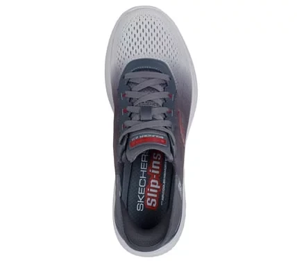 Skechers Men's Bounder 2.0 Tellem Slip-ins Sneaker in Gray, Featuring Hands Free Design, Ombre Engineered Mesh Upper, and Air-Cooled Memory Foam Insole, Size 43 - Skechers - Image 4