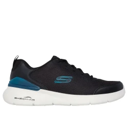 Skechers Men's SkechAir Dynamight 2.0 Durros Athletic Sneakers with Breathable Mesh Upper and Memory Foam Insole Size 40 Black Comfort Performance