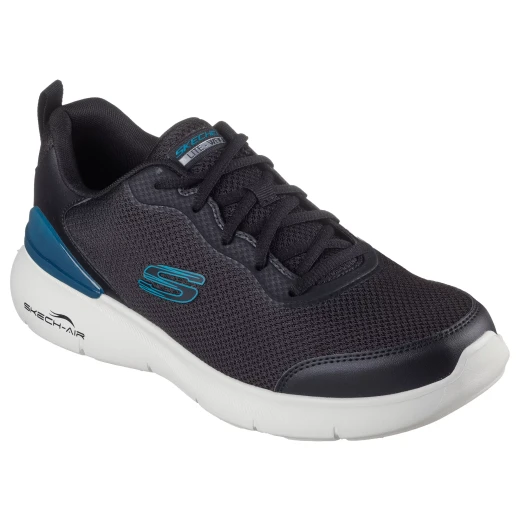 Skechers Men's SkechAir Dynamight 2.0 Durros Athletic Sneakers with Breathable Mesh Upper and Memory Foam Insole Size 40 Black Comfort Performance - Skechers - Image 3