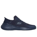 Skechers Men's Bounder 2.0 Navy Slip-Ins Sneakers Size 46 with Hands-Free Design, Air-Cooled Memory Foam Insole, and Breathable Textile Upper for Everyday Casual Comfort - Skechers