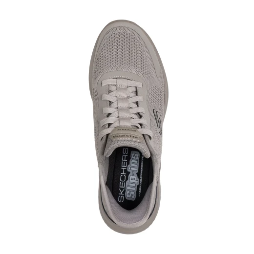 Skechers Men's Bounder 2.0 Slip-Ins Taupe Sneakers with Air Cooled Memory Foam. Hands Free Design with Heel Pillow Provides Comfortable, Lightweight Casual Style. Size 46 - Skechers - Image 5