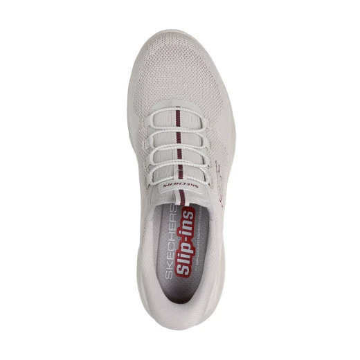 Skechers Men's Summits Dorrez Slip-ins Taupe Athletic Shoes Featuring Hands Free Design, Heel Pillow, Engineered Knit Upper, and Air-Cooled Memory Foam Insole Size 44 - Skechers - Image 5