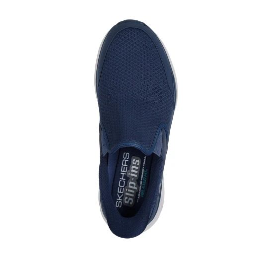 Skechers Men's Equalizer 6.0 Slip-ins Navy Blue Athletic Sneakers 43 US Size Hands Free Relaxed Fit with Air-Cooled Memory Foam Insole Comfortable Vegan Lace-less Shoes - Skechers - Image 5