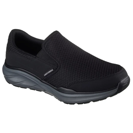 Skechers Men's Equalizer 6.0 Royze Slip On Shoes with Hands Free Slip ins Technology and Heel Pillow for Ultimate Comfort, Black/Charcoal, Size 44, Relaxed Fit - Skechers - Image 3