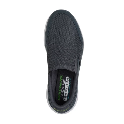 Skechers Men's Equalizer 6.0 Royze Charcoal Slip On Shoes with Hands Free Slip ins Technology and Relaxed Fit for Ultimate Comfort, Featuring Heel Pillow, Size 40 - Skechers - Image 4