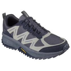 Skechers Bionic Trail Men's Charcoal Sneakers Featuring Air Cooled Memory Foam Insole for Comfort and Breathability, Durable Rubber Outsole, US Size 40