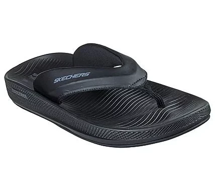 Skechers Men's Hyper Slide Sandals Black with HYPER BURST Cushioning and Goodyear Performance Outsole Size 42.5 Athletic Recovery Footwear Comfortable Synthetic Upper - Skechers - Image 4