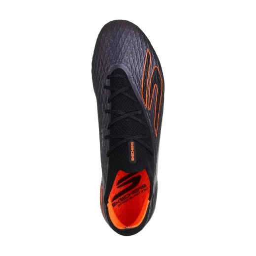 حذاء كرة قدم رجالي من سكيتشرز SKX_2 Elite FG بتقنية Hyper Burst Pro للتوسيد و Performance FitKnit العلوي باللون الأسود، مقاس 43، لتوفير الدقة والراحة - سكيتشرز - Image 4