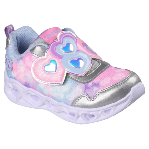 حذاء سكتشرز للبنات هارت لايتس لوفين ريفليكشن وردي 24 متعدد العبوات - سكيتشرز - Image 3