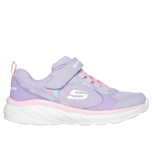 Girls' Boundless Lavender Sneakers 33 with Panel Upper, Hook and Loop Closure for Easy Wear, Cushioned Insole, and Durable Outsole for Active Play - Skechers - Image 2