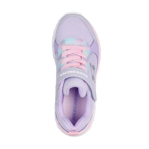 Girls' Boundless Lavender Sneakers 33 with Panel Upper, Hook and Loop Closure for Easy Wear, Cushioned Insole, and Durable Outsole for Active Play - Skechers - Image 3