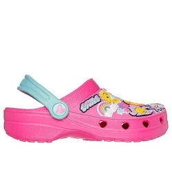Skechers Girls' Heart Charmer 2.0 Clogs in Pink Size 37: Fun, Flexible EVA Foamies with Vibin' Friends Design and Convertible Heel Strap for Comfortable All Day Wear