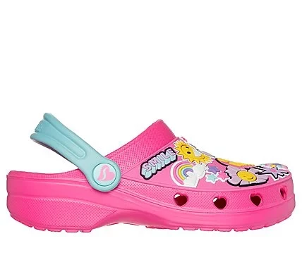 Skechers Girls' Heart Charmer 2.0 Clogs in Pink Size 37: Fun, Flexible EVA Foamies with Vibin' Friends Design and Convertible Heel Strap for Comfortable All Day Wear - Skechers - Image 2