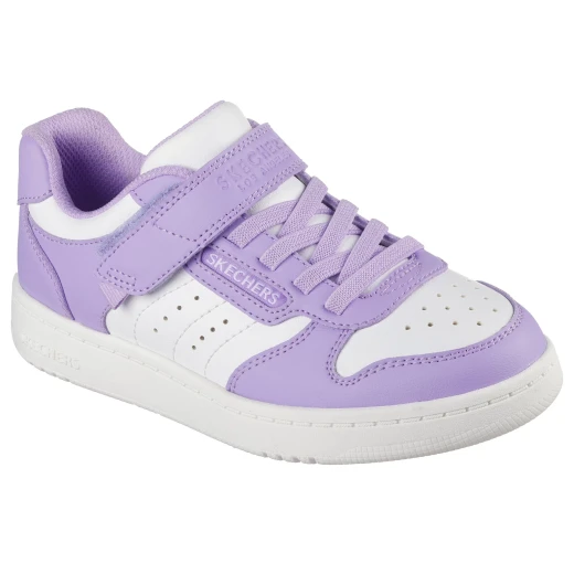 Skechers Girls' Quick Street Style Stride Lavender Sneakers 27 With Stretch Laces and Adjustable Strap - Skechers - Image 3