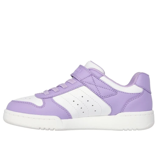 Skechers Girls' Quick Street Style Stride Athletic Shoes Lavender Size 33 Low Top Duraleather Upper Machine Washable Adjustable Strap Cushioned Comfort Insole - Skechers - Image 5