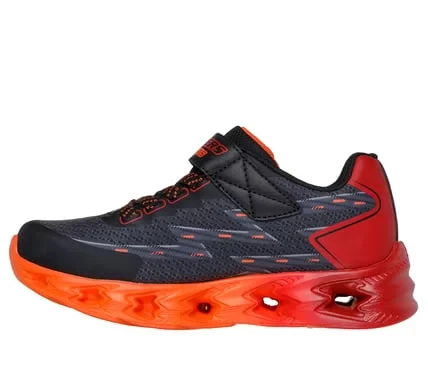 Skechers Boys' Vortex 2.0 Black Athletic Sneakers Size 31 with Stretch Laces Instep Strap and Adaptive Closure Light Up Design Cushioned Comfort Insole Perfect for All Day Play - Skechers - Image 10