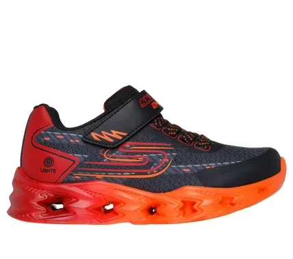 Skechers Boys' Vortex 2.0 Quantroid Light-Up Sneakers Black 30 With Stretch Laces Adaptive Closure And Cushioned Comfort Insole Perfect For All Day Play And Easy On Off Design - Skechers - Image 7
