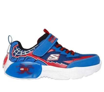 Skechers Boys' Creature Crawlers Blue Mesh Sneakers with Adjustable Strap