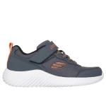Skechers Boys' Bounder Techrox Charcoal Athletic Sneakers 27 - Skechers