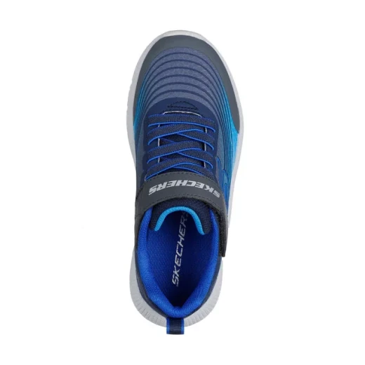 Skechers Boys Microspec Advance Athletic Shoes Navy Size 32 with Haptic Print Overlay and Cushioned Insole - Skechers - Image 4
