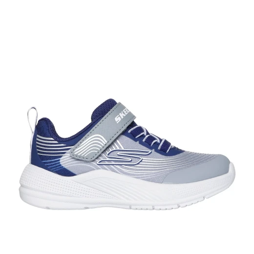 Skechers Boys' Infant Microspec Advance Sneakers Light Gray Athletic Shoes 25 Featuring Stretch Laces Adjustable Instep Strap and Cushioned Comfort Insole - Skechers - Image 2