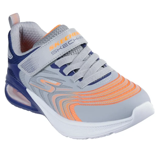 Skechers Boy's Microspec Max Advance Vortivox Grey Sneakers 33 Adaptive Closure Airbag Midsole Cushioned Comfort Insole - Skechers - Image 18