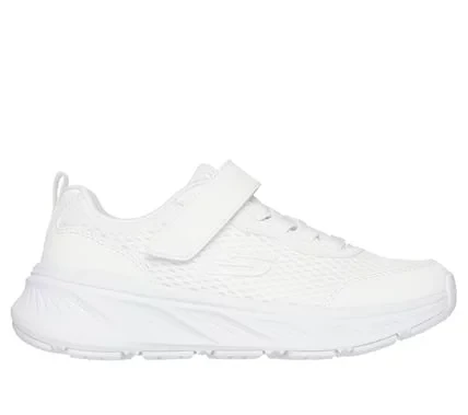 Skechers Boys' Edgeride Athletic Shoes White Size 27 Adaptive Closure with Engineered Mesh Upper and Durable Rubber Outsole for Playground Comfort and Wear and Tear Resistance