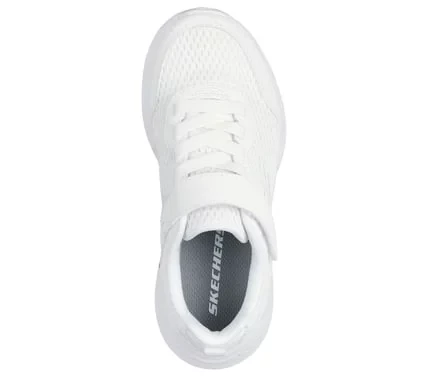 Skechers Boys' Edgeride Athletic Shoes White Size 27 Adaptive Closure with Engineered Mesh Upper and Durable Rubber Outsole for Playground Comfort and Wear and Tear Resistance - Skechers - Image 4