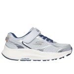 Skechers Boys' GOrun Consistent 2.0 Athletic Sneakers Silver Size 34 Featuring AirCooled Goga Mat Insole and Adaptive Closure for Comfortable Everyday Play - Skechers